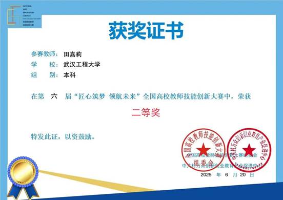 获奖证书 获奖证书